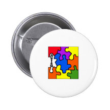 Autism Puzzle Buttons