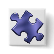 Autism Puzzle Piece Blue