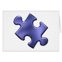 Autism Puzzle Piece Blue