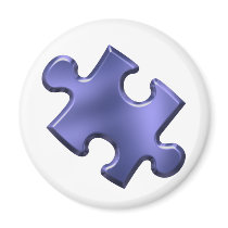 Autism Puzzle Piece Blue