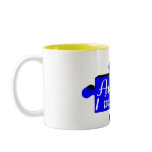 Autism Puzzle Piece Blue mugs