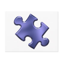 Autism Puzzle Piece Blue