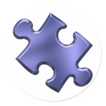 Autism Puzzle Piece Blue