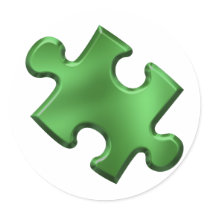 Autism Puzzle Piece Green