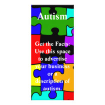 autism puzzle piece rack card, template