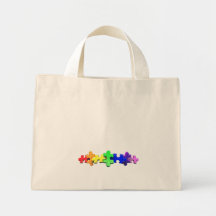 Autism Puzzle Strip Bag