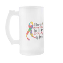 Autism Ribbon Hero in My Life My Brother Coffee Mugs
