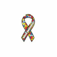 autism ribbon photo sculpture