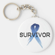 Autism Ribbon Survivor Keychains