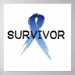 Autism Ribbon Survivor Poster