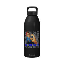 Autism Rosie WE CAN DO IT Water Bottle