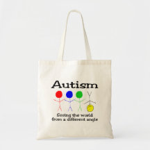 Autism Seeing The World From A Different Angle Tote Bag