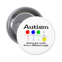 Autism Seeing The World From A Different Angle Button