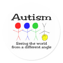 Autism Seeing The World From A Different Angle Stickers