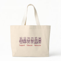 Autism: Support Educate Advocate Canvas Bags