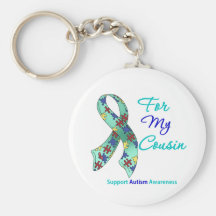 Autism Support For My Cousin Keychains