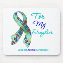 Autism Support For My Daughter Mouse Pads