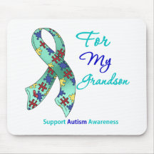 Autism Support For My Grandson Mouse Pads