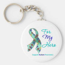 Autism Support For My Hero Keychain