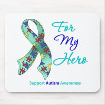 Autism Support For My Hero Mouse Mat