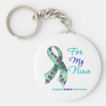 Autism Support For My Niece Key Chains