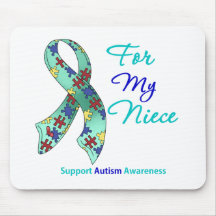 Autism Support For My Niece Mouse Pads