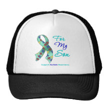 Autism Support For My Son Mesh Hat