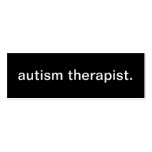 Autism Therapist Business Card