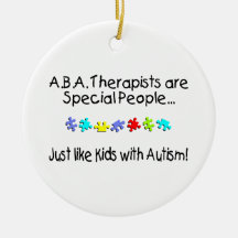 Autism Therapist Christmas Ornaments