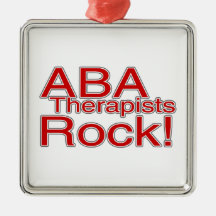 Autism Therapist Christmas Tree Ornaments