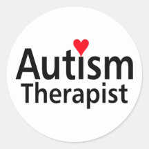 Autism Therapist Round Sticker