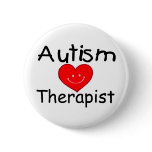 Autism Therapist (Smiley Hrt) Pins