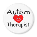 Autism Therapist (Smiley Hrt) Magnets
