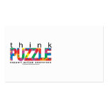 Autism Think PUZZLE Business Card Templates