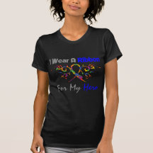 Autism Tribal Deco Ribbon Hero T-shirt