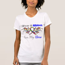 Autism Tribal Deco Ribbon Hero Tshirts