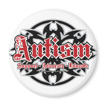 Autism Tribal Fridge Magnet