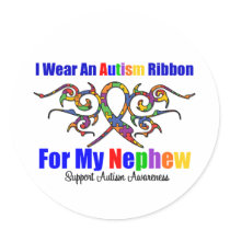 Autism Tribal Ribbon Nephew