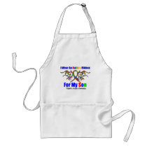 Autism Tribal Ribbon Son Apron