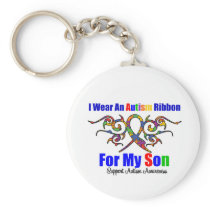 Autism Tribal Ribbon Son