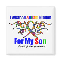 Autism Tribal Ribbon Son
