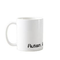 "Autism. Understand it." Coffee mug