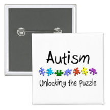Autism Unlocking The Puzzle Pinback Button