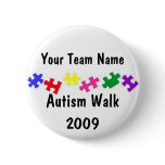 Autism Walk 2009 team button