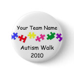 Autism Walk 2010 Team Button