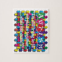 Autism What's Your Excuse Jigsaw Puzzle