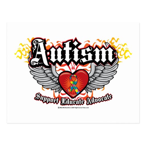 Autism Wings Postcard