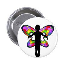 Autistic Butterfly Ribbon Pins
