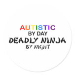 Autistic Deadly Ninja by Night stickers