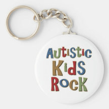 Autistic Kids Rock Tee Shirts and Gifts Keychains